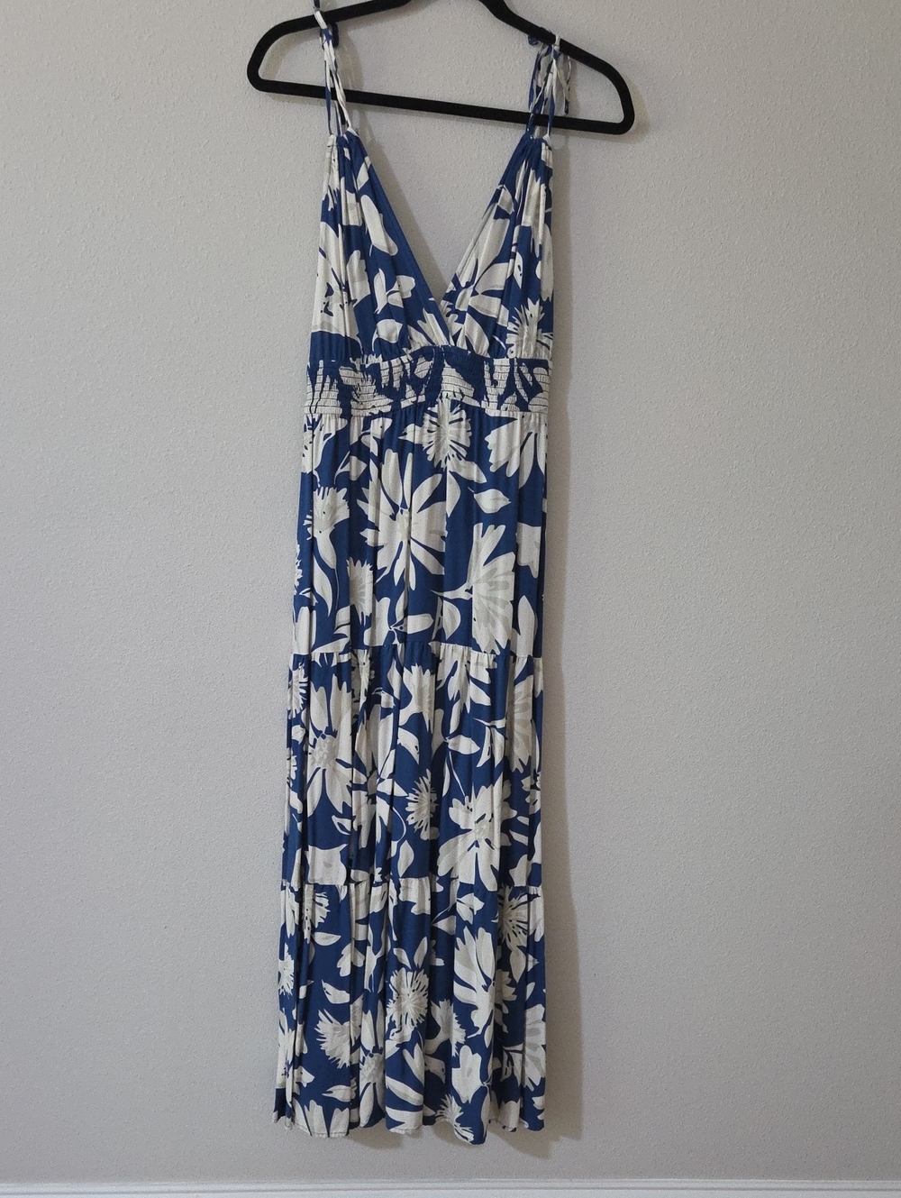 Patrons of Peace Blue and White Floral Maxi Dress